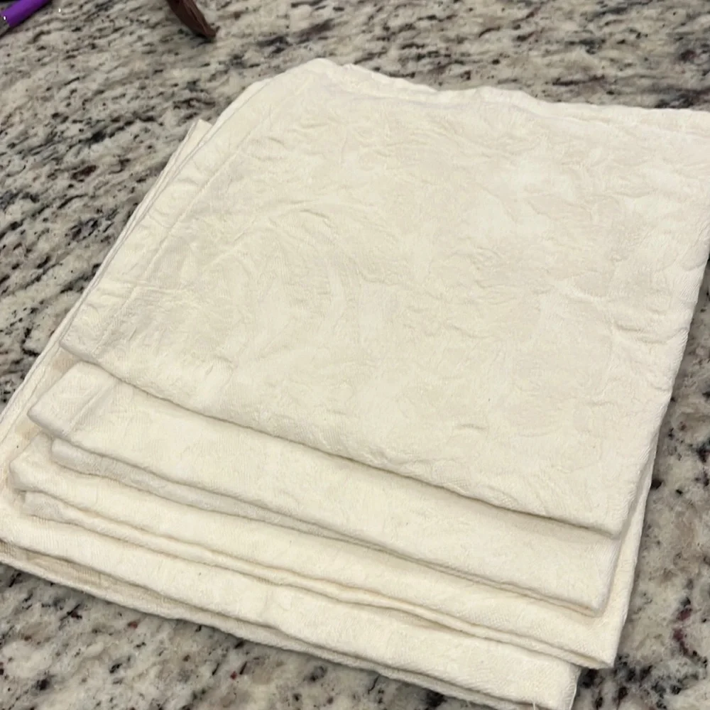 4 Crate & Barrel fabric napkins